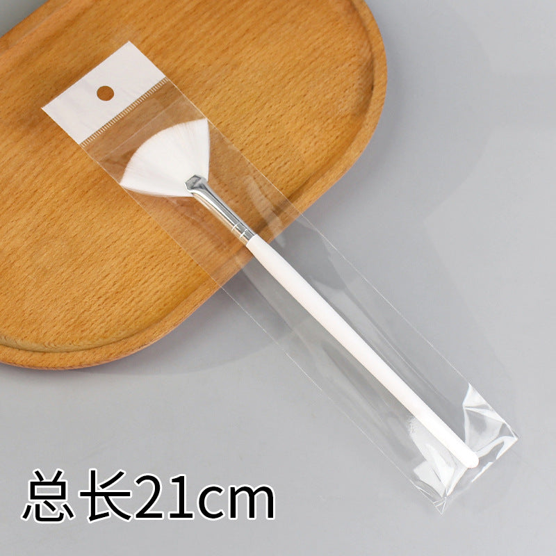 Beauty silicone brush facial mask brush makeup brush soft bristle head brush mud mask beauty tool fan-shaped fruit acid brush