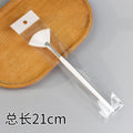 Large wooden pole white bristle fan brush length 21cm