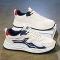 Men's summer breathable mesh casual running anti-slip sneakers - versatile trendy chunky sole dad shoes for men