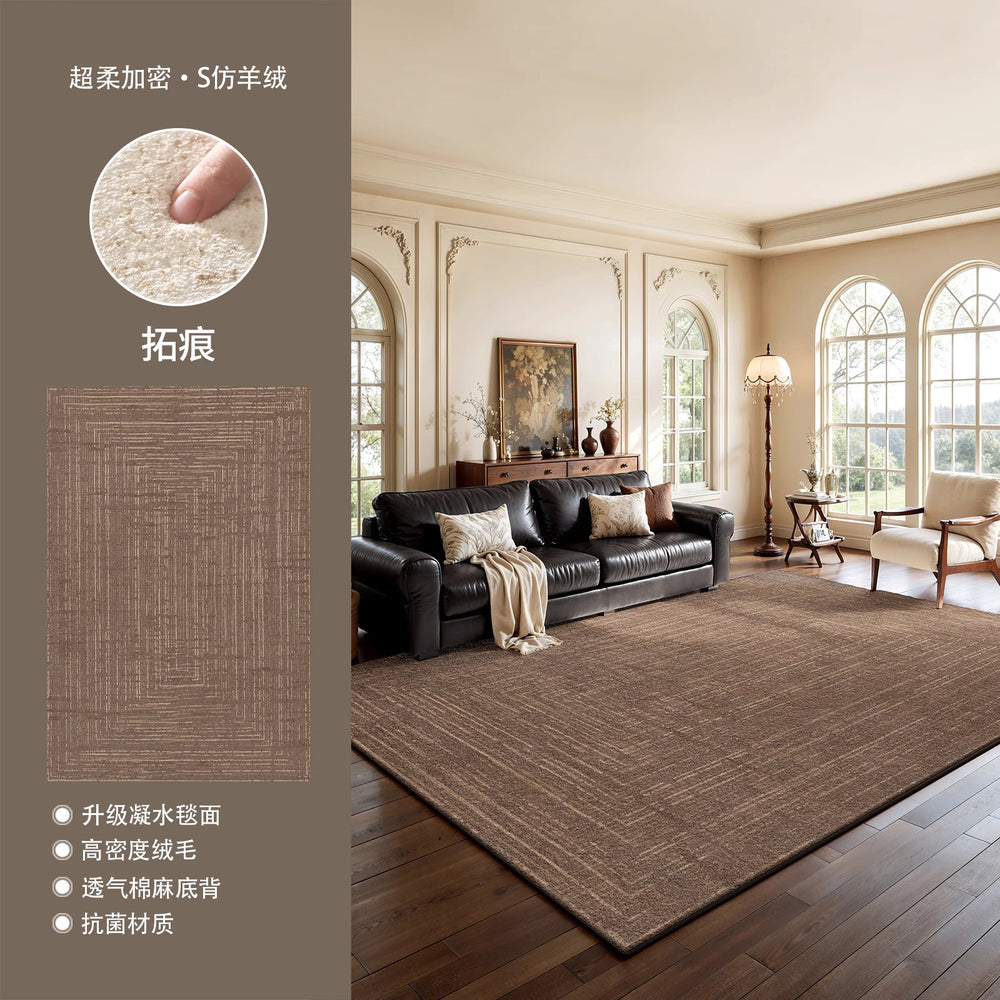 Carpet living room bedroom new arrival no-wash waterproof wipeable warm layout large area full floor medieval style soundproof floor mat