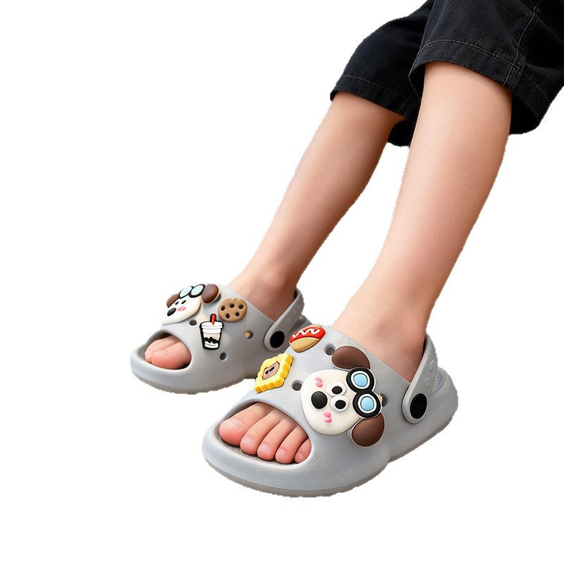 Eva slippers - women's summer cartoon cute non-slip indoor bath thick sole slippers - baby sandals
