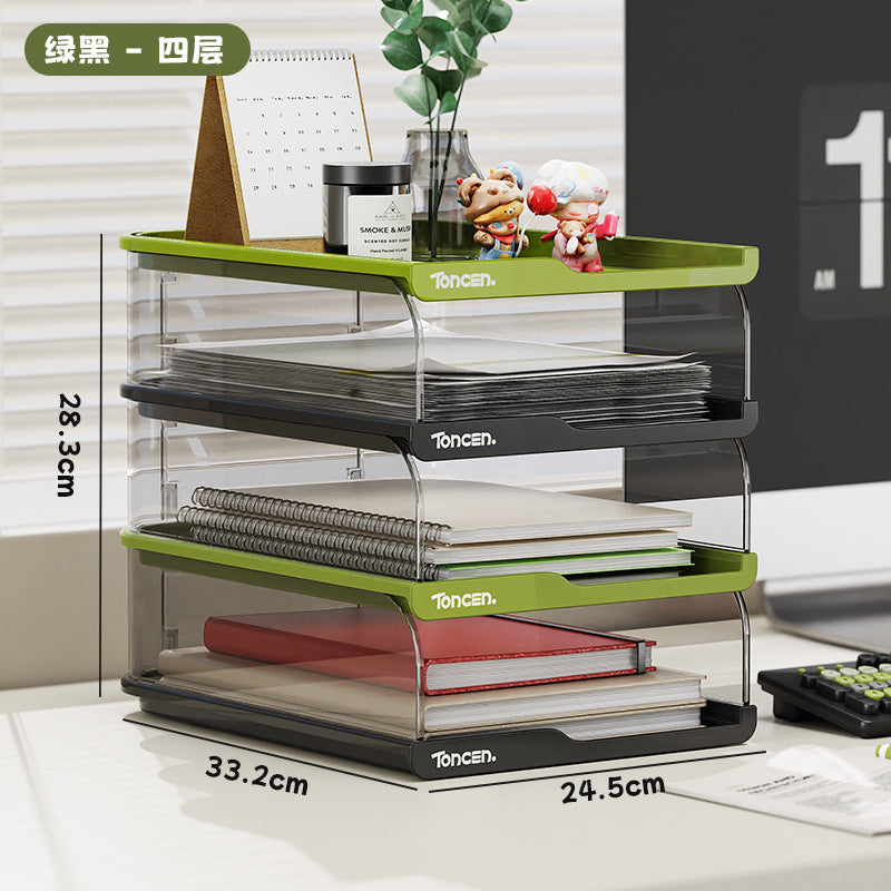 Desktop Bookshelf Desk Storage Shelf Desk Book Storage Shelf Desk Documents Children's Picture Book Box Cross-border