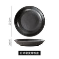 Japanese-style creative ceramic tableware set - includes breakfast bowls, ramen bowls, and retro ceramic fruit/salad bowls