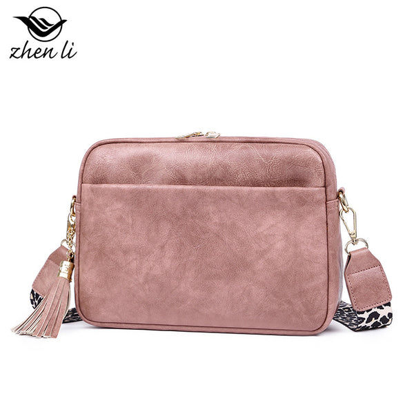 Zhenli candy color shoulder bag bag women's bag new shoulder messenger bag, retro wind fringe bag wholesale