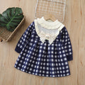 Kids' knit dress - chanel-inspired long dress -  autumn/winter new collection - girls' knitted dress