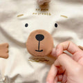 Newborn baby bodysuit summer outfit, thin set for boys and girls, cute cartoon sleeveless romper