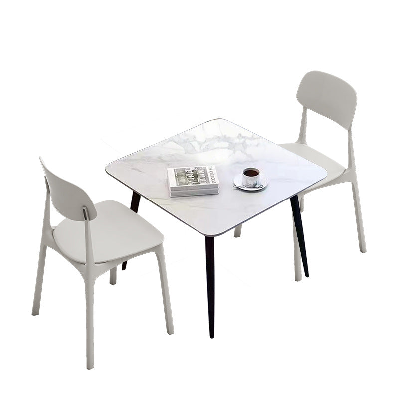 Company staff canteen dining table and chairs student canteen snack bar combination catering commercial 4 staff school restaurant