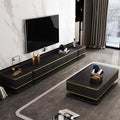 Accessible luxury slate tv cabinet coffee table modern casual living room for home creative small apartment scandinavian telescopic tv cabinet