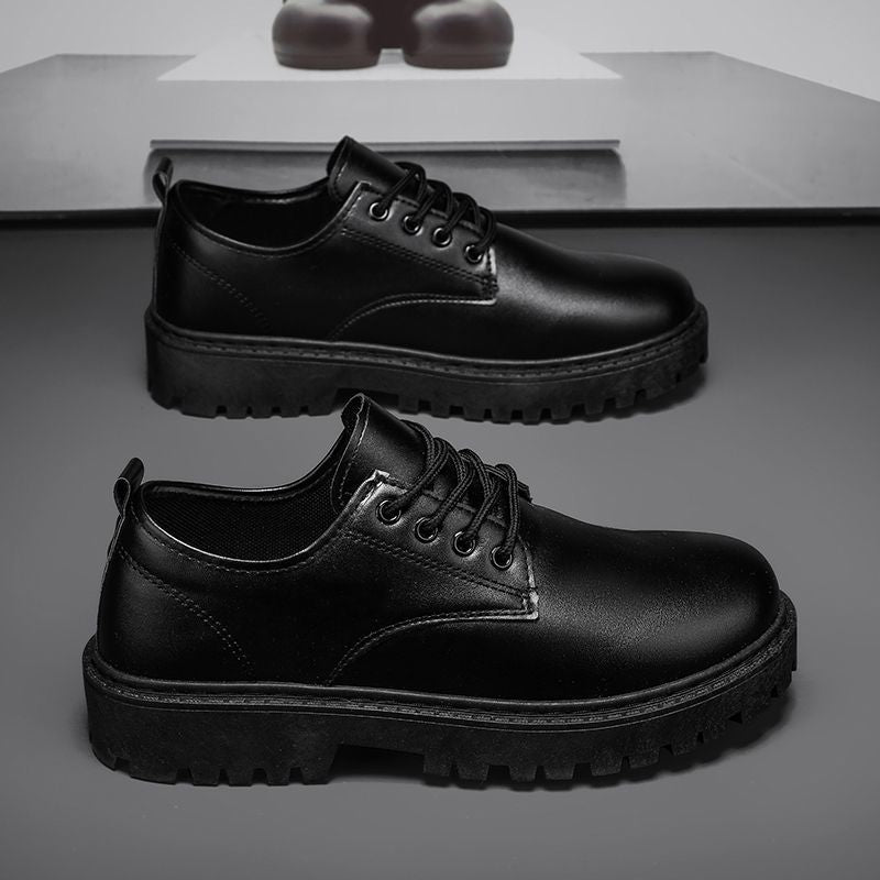 Men's business leather shoes - winter 2025 new collection: youthful british style, thick-soled, suit-ready, casual trendy shoes for students
