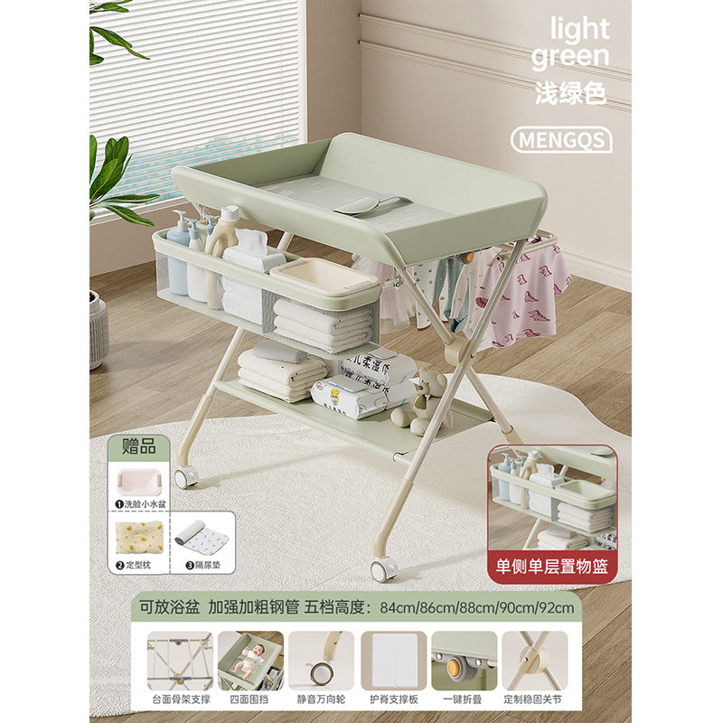 Changing table, baby care table, diaper changing table, newborn bathing & massage table, foldable multifunctional
