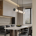 Restaurant chandelier italian normcore modern casual imitation marble dining table bar accessible luxury island table one-word long lamp