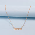 Wholesale letter necklaces - european & american style, cross-border autumn/winter jewelry & accessories, high-end diamond-studded love women's gold-plated choker