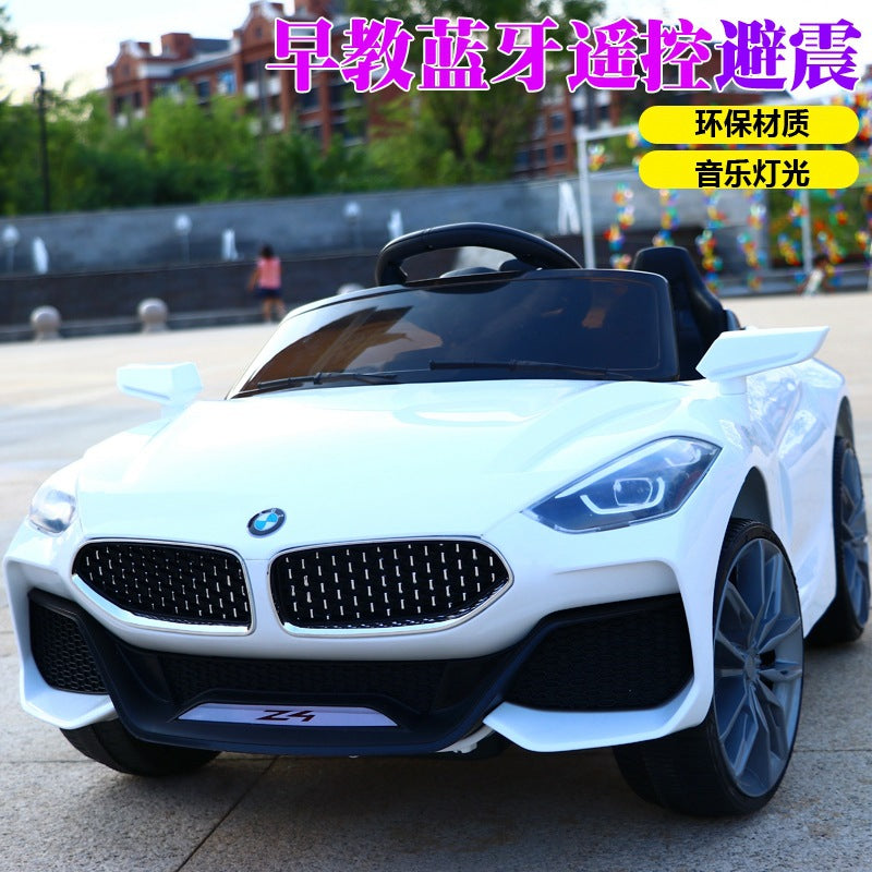 Manufacturer supplies children's electric car four-wheel remote control children's car baby toy car can sit silent swing work