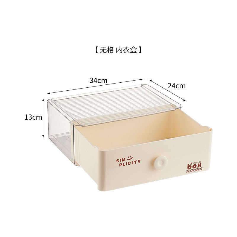 Baby clothes storage box drawer type baby wardrobe special hat saliva towel sorting artifact multi-layer locker