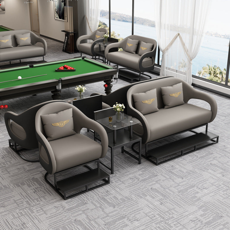 Accessible luxury billiard hall sofa billiard room viewing chair competition special booth watching the game new arrival high-end table and chair combination