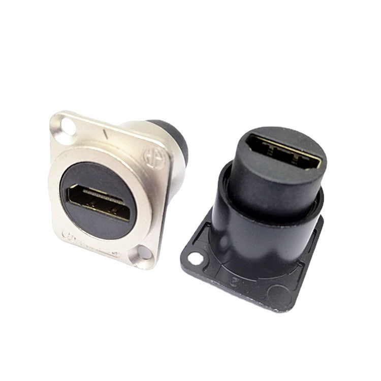 D-type module HDMI female-to-female socket panel-mounted HDMI dual-pass socket information box D-type terminal