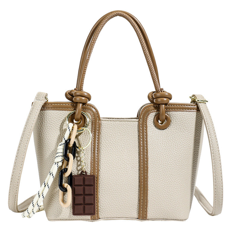 Cross-border textured handbag bag women's large-capacity commuter tote bag summer 2025 new fashion shoulder messenger bag