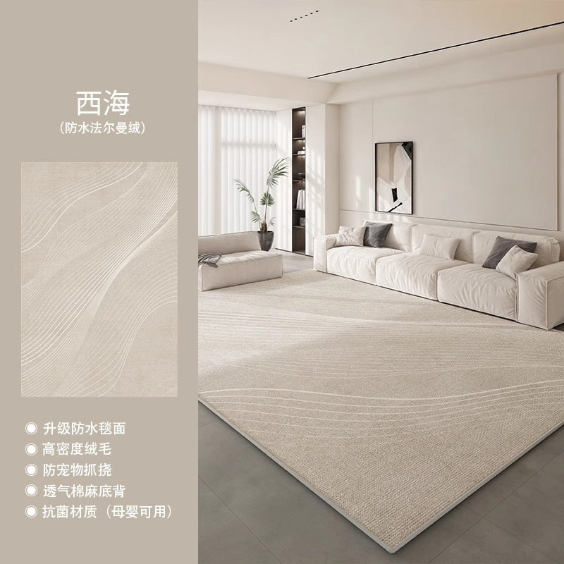Distributed living room carpet classy new italian style no-wash wipeable waterproof full bedside bedroom stain-resistant carpet mat
