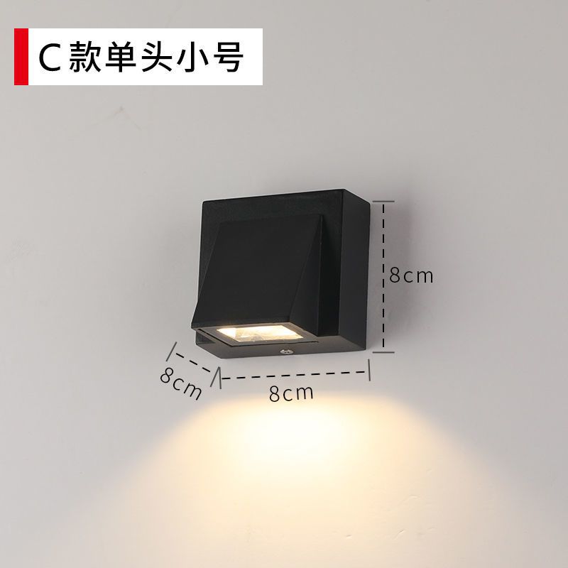 Led wall lamp hotel courtyard balcony waterproof stair aisle outdoor wall washer up and down light wall illumination light