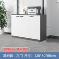 Simple 3-door-white+iron gray 120*40*80cm