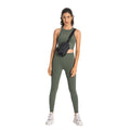 High-stretch yoga capris with built-in bra and shockproof sports top - professional training yoga fitness set for women