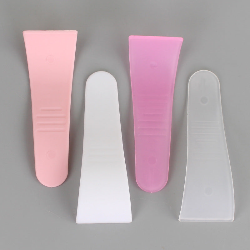 Hair removal cream scraper curved pp facial mask plastic beauty tool beauty salon hair removal scraper special spoon