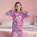 Pajamas long sleevespantssuit cross-border hot-selling 67 elements wholesale girl spring autum thin home clothes outwear