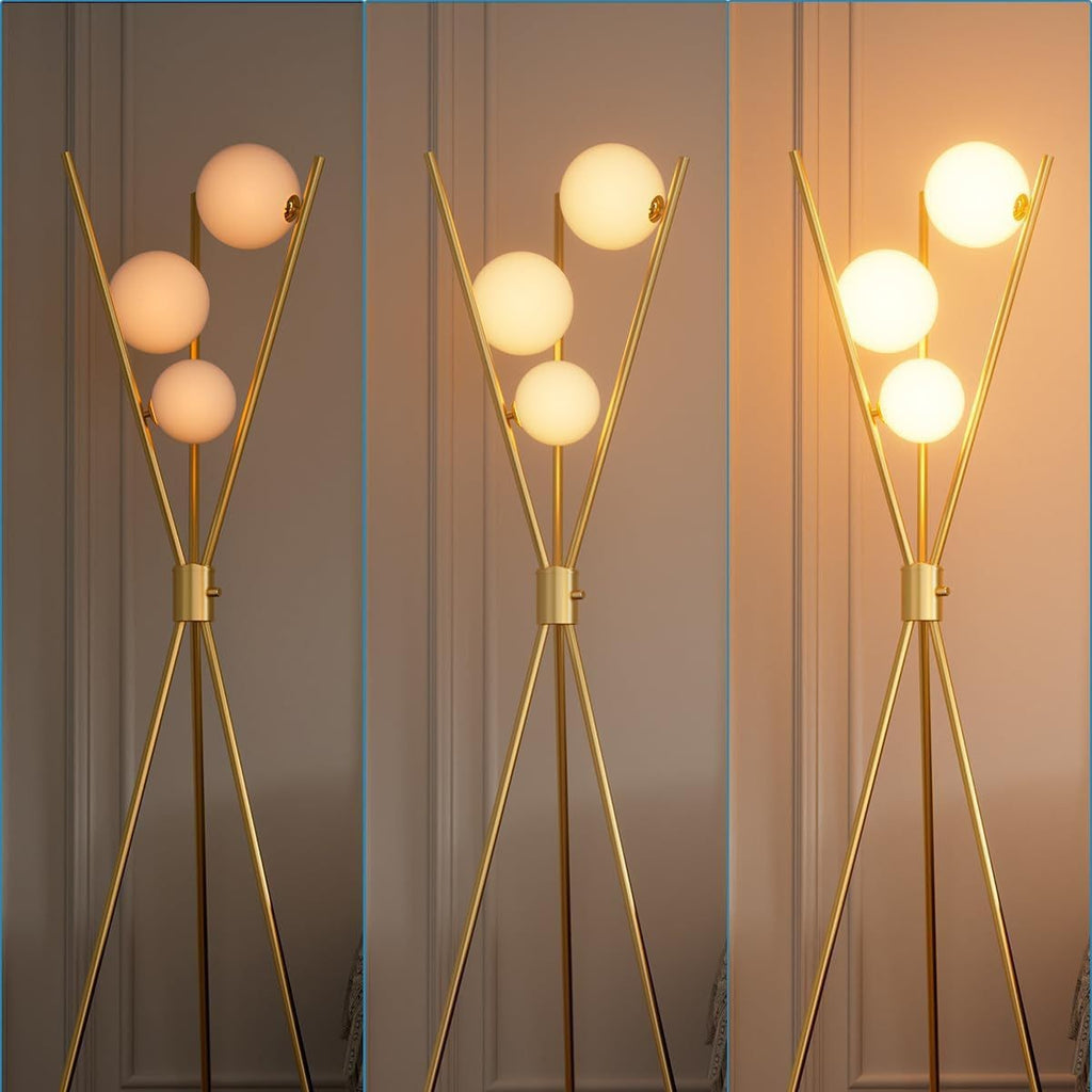 Cross-border hot-selling tripod floor lamp simple living room standing lamp bedroom study floor lamp creative lamps can be customized