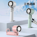 new arrival folding cooling fan usb rechargeable multi-function outdoor handheld carabiner ice compress fan wholesale