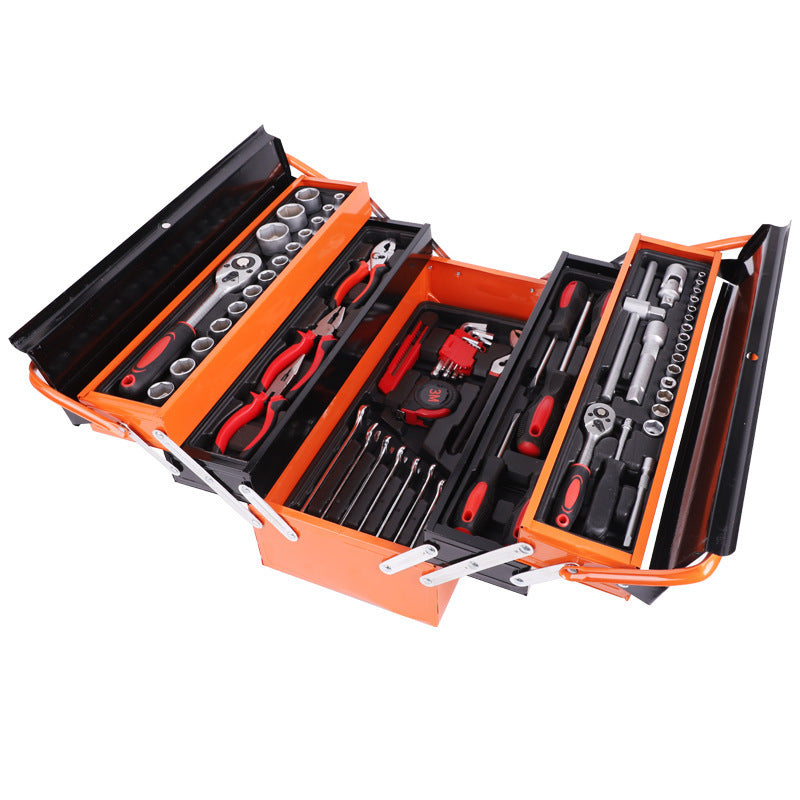 168-Piece set Iron box Toolbox Multifunctional wrench Sleeve tool Portable hardware tool set