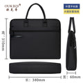 Extra-large capacity oxford cloth waterproof tote file bag - conference bag with custom printing for meeting materials and documents