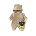 Spring & fall outing cute clothes baby outwear baby outwear hairy rompers newborn onesies jacket