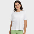 Hf millennium new arrival: cool, breathable, quick-dry drawstring ruched loose fit comfortable crew neck outdoor sports short sleeve t-shirt dss121