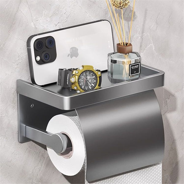 Toilet tissue box Wall-mounted toilet tissue holder Bathroom non-punching waterproof toilet paper box Toilet roll holder
