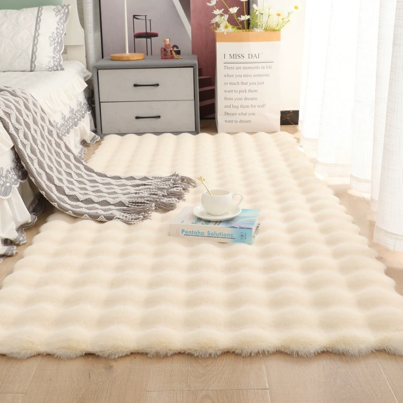 Plush carpet floor mat window sill bedroom balcony bubble velvet bedside blanket sofa cushion imitation rabbit blanket cross-border exclusive supply