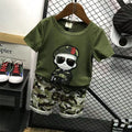 Summer camouflage outfit set  new boys' short-sleeve set for toddlers and young children - direct from the manufacturer, dropshipping available