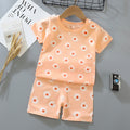Kids' short-sleeve and shorts set - toddler & children's summer pure cotton underwear - boys' & girls' crew neck t-shirt