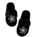 New rhinestone flower european and american plus size foreign trade cross-border popular tiktok artificial pearl thong flip-flops