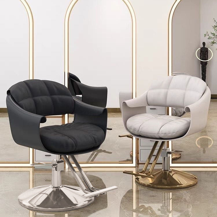 Hairdressing chair, hairdressing chair, internet celebrity hair salon, high-end hairdressing shop seat, hair cutting stool, stainless steel hairdressing chair