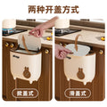 For homewall-mounted trash can kitchen toilet cabinet door hanging storage bucket wall-mounted trash can with lid kitchen waste bucket