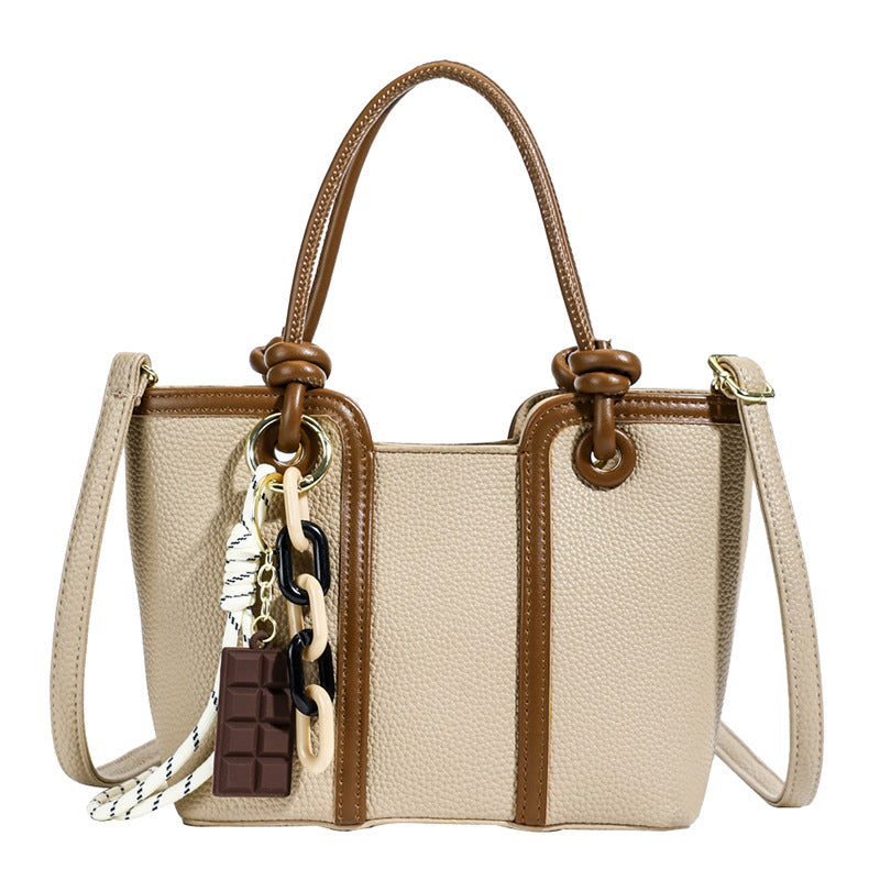 Cross-border textured handbag bag women's large-capacity commuter tote bag summer 2025 new fashion shoulder messenger bag