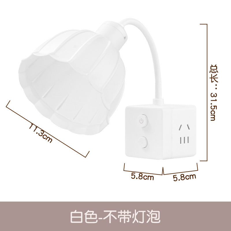 Replaceable desk lamp bedroom sleep bedside lamp socket all-in-oneclassy atmosphere night light baby feeding eye protection lamp