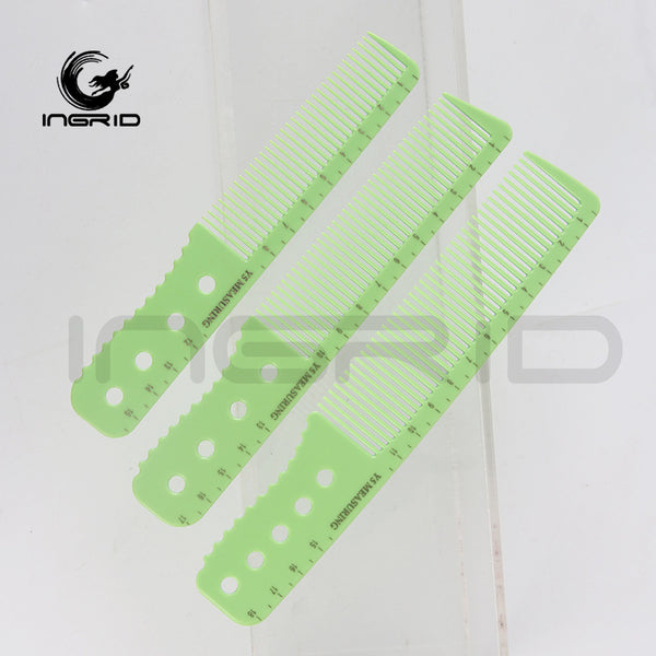 Hair Plastic Double Hair Comb Green Hair Comb Partitioned Hair Comb Dense Tooth Haircut Hair Cut Comb
