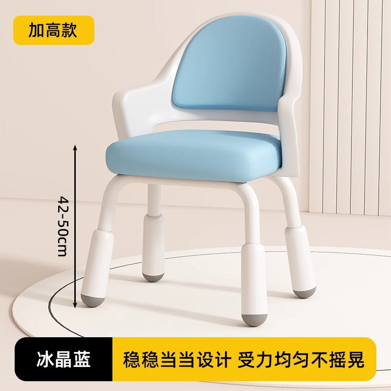 Children's adjustable height study chair - non-slip writing chair for home learning, ideal for bedrooms and studies, promotes proper posture