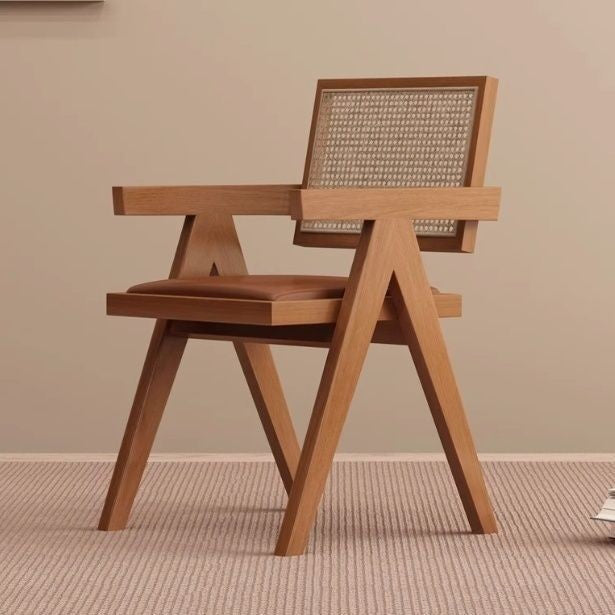 Rattan nordic dining chair for homecasual chair popularb&b balcony k chair solid wood chandigarh casual rattan chair