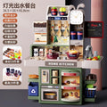 Kids play house kitchen toy scene suitartificial spray kitchenware cooking cooking stir-fry tableware table wholesale