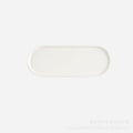 Modern minimalist pure white ceramic square plate - restaurant dessert plate, pastry plate, creative art style plating - direct from the manufacturer