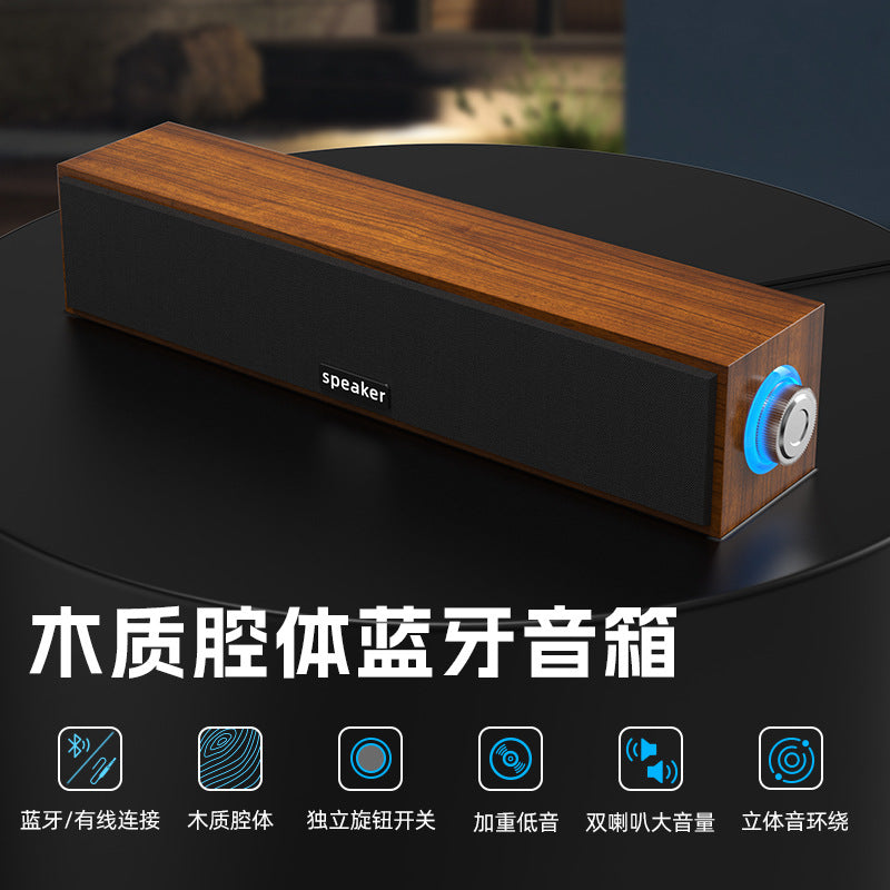 long wired bluetooth speaker for home desktop desktop dual speaker subwoofer computer audio e3090