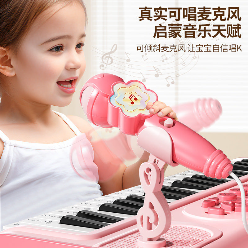 Children's electronic keyboard toy - beginner-friendly piano for baby, educational, girls, home use, musical instrument, birthday gift