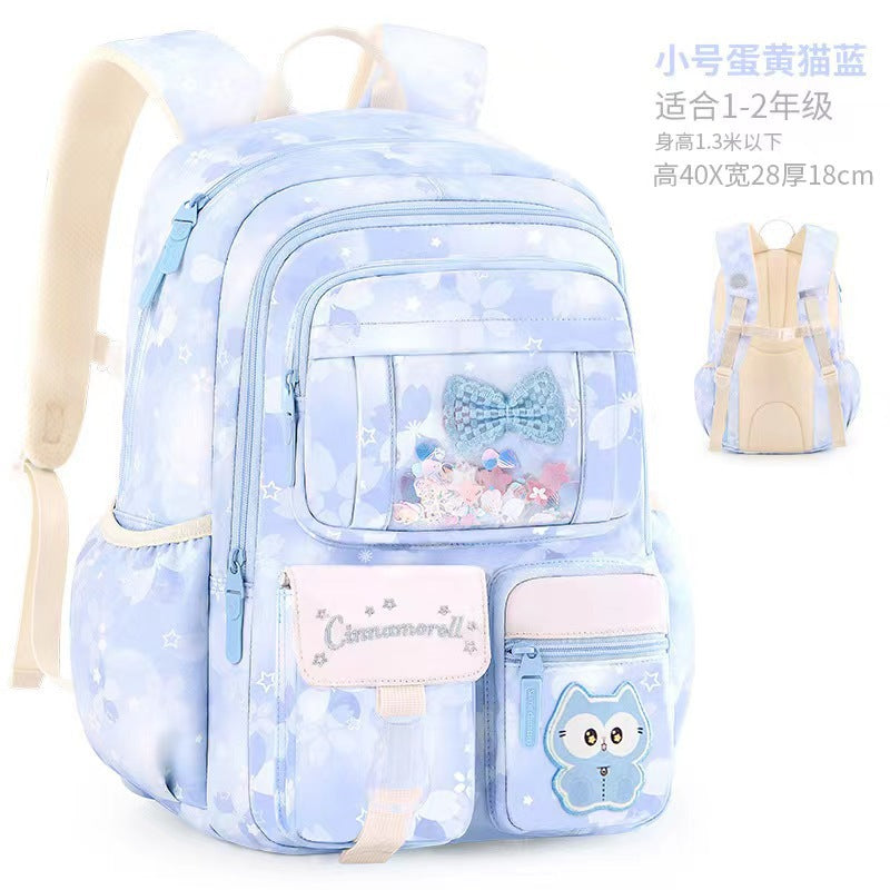 kuromi elementary school student schoolbag for girls wholesale kids large capacity backpack lightweight first, second, third to sixth storage